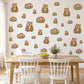 Wombat Wall Stickers, Baby Wombat Nursery Decor, Australian Animal Wall Decals, Pear Green Cocoa Kids Room Peel and Stick Wall Art