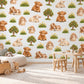 Highland Cow Wall Stickers, Farm Animal Nursery Decor, Bunny Lamb Pony Wall Decals, Kids Room Gender Neutral Peel and Stick Art