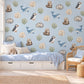 Sea Animal Wall Stickers, Coastal Nursery Decor, Otter Puffin Whale Seal Wall Decals, Kids Room Gender Neutral Peel and Stick Art