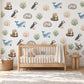Sea Animal Wall Stickers, Coastal Nursery Decor, Otter Puffin Whale Seal Wall Decals, Kids Room Gender Neutral Peel and Stick Art