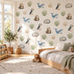 Sea Animal Wall Stickers, Coastal Nursery Decor, Otter Puffin Whale Seal Wall Decals, Kids Room Gender Neutral Peel and Stick Art