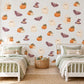 Halloween Wall Stickers, Cute Ghost Pumpkin Nursery Decor, Bat Witch Hat Wall Decals, Kids Room Peel and Stick Wall Art