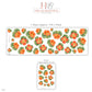 Nasturtium Wall Stickers, Orange Flower Nursery Decor, Botanical Floral Wall Decals, Coral Green Kids Room Peel and Stick Wall Art