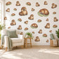 Platypus Wall Stickers, Baby Platypus Nursery Decor, Australian Animal Wall Decals, Brown Sage Kids Room Peel and Stick Wall Art