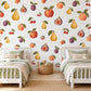 Fruit Wall Stickers, Peach Pear Apple Nursery Decor, Orchard Fruit Wall Decals, Kids Room Kitchen Playroom Peel and Stick Wall Art