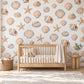Seashell Wall Stickers, Beach Nursery Decor, Shell Starfish Wall Decals, Coastal Ocean Kids Room Pastel Peel and Stick Wall Art