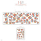 Fire Engine Wall Stickers, Fire Truck Nursery Decor, Vehicle Wall Decals, Coral Dusty Blue Honey Boys Room Peel and Stick Wall Art