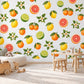 Citrus Wall Stickers, Lemon Orange Nursery Decor, Grapefruit Lime Fruit Wall Decals, Girls Kids Room Summer Peel and Stick Wall Art