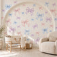 Bow Wall Stickers, Pastel Bow Nursery Decor, Watercolour Ribbon Wall Decals, Girls Room Pink Blue Lilac Coquette Peel and Stick Wall Art