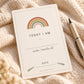Baby Milestone Cards Printable, 40 Boho Rainbow Monthly & Firsts Set, Gender Neutral Photo Prop