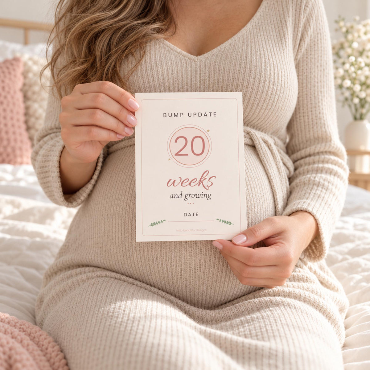Pregnancy Milestone Cards Printable, Bump Week Cards, Pregnancy Announcement, Baby Bump Photo Prop, Blush Boho Pregnancy Journey Cards