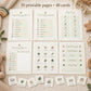 Morning and Bedtime Routine Chart Printable, Toddler Visual Schedule Cards, Boho Kids Routine, Velcro Board Cards, A4 & US Letter