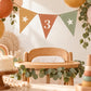 Boho Rainbow Birthday Party Printables, Happy Birthday Banner, Welcome Sign, Cupcake Toppers, Invitation, Neutral Party Decor