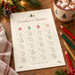 Christmas Advent Activity Cards Printable, Boho Family Advent Calendar, 24 Activity Ideas, Countdown Tracker, A4 Letter A6 PDF