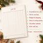 Christmas Planner Printable, Boho Holiday Organiser, Gift List, Budget, Menu & Cooking Timeline, Card List, Kids Wish List, A4 Letter