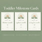 Toddler Milestone Cards Printable, 13 Months to 3 Years Photo Cards, Toddler Firsts, Sage Boho Milestone Cards, First Birthday Gift