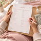 Pregnancy Planner Printable, Hospital Bag Checklist, Baby Budget, Birth Preferences, Baby Names, Blush Boho Pregnancy Journal PDF