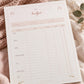 Pregnancy Planner Printable, Hospital Bag Checklist, Baby Budget, Birth Preferences, Baby Names, Blush Boho Pregnancy Journal PDF