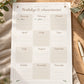Family Command Centre Printable, Family Planner Binder, Undated Calendar, Weekly Schedule, Chore Chart, Meal Plan, Emergency Info, A4 Letter