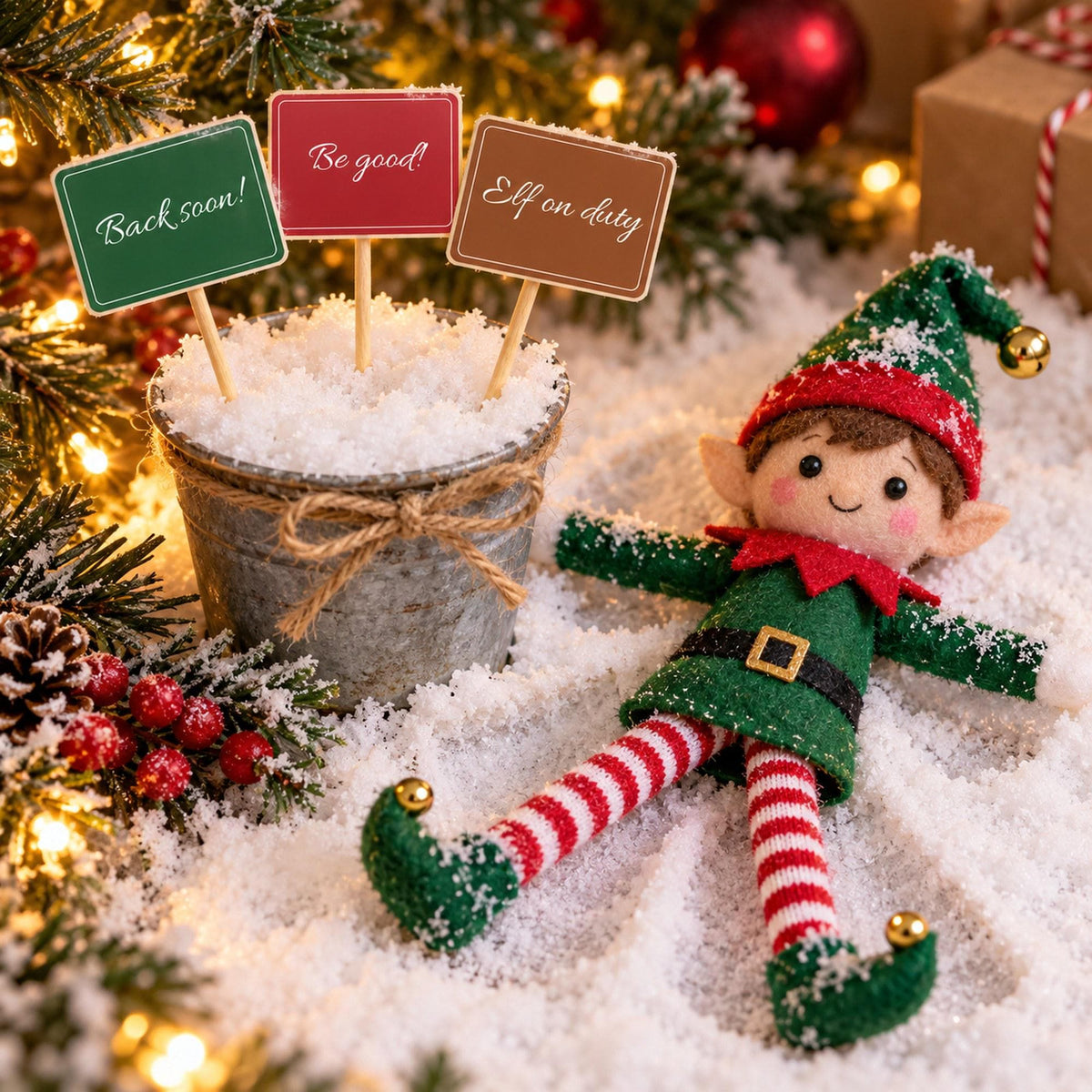 Christmas Elf Arrival Kit Printable, Elf Arrival Letter, 24 Daily Elf Notes, Elf Goodbye Letter, Elf Props, Kids Christmas