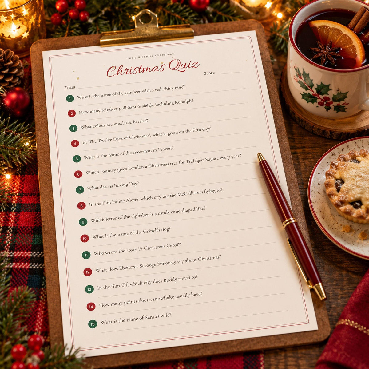 Christmas Family Games Printable, Christmas Quiz, Christmas Bingo, Charades, Would You Rather, Party Games for Kids and Adults