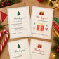 Kids Christmas Thank You Cards Printable, Fill in the Blank Thank You Notes, Colour In Cards, Draw Your Present, Christmas Gift Thank You