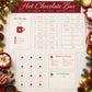 Hot Chocolate Bar Printables, Hot Cocoa Bar Sign, Topping Labels, Warm Wishes Favour Tags, Recipe Card, Christmas Party Decor