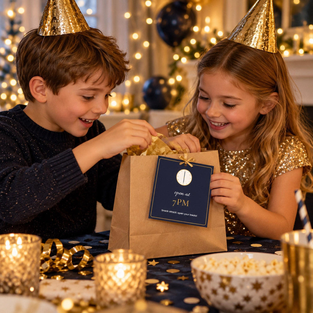 New Years Eve Party Printables, NYE Countdown Bag Tags, Resolution Cards, Kids Time Capsule, New Year Sign, Family New Year Games