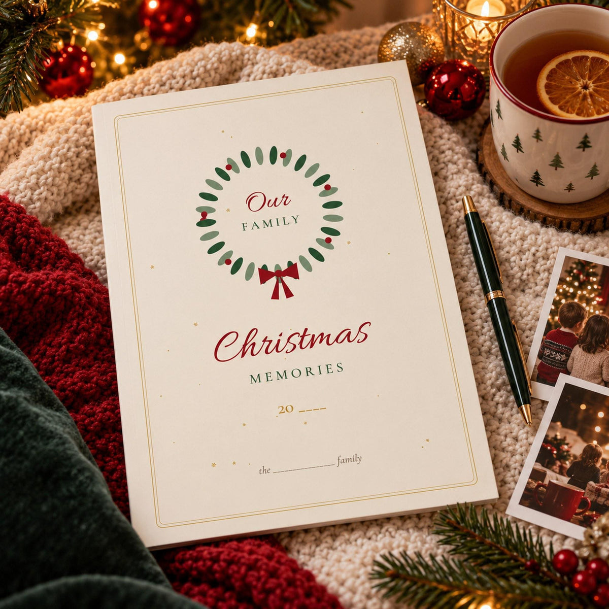 Family Christmas Memory Journal Printable, Christmas Keepsake, Christmas Memory Book, Gift List, Kids Christmas Page, Yearly Tradition