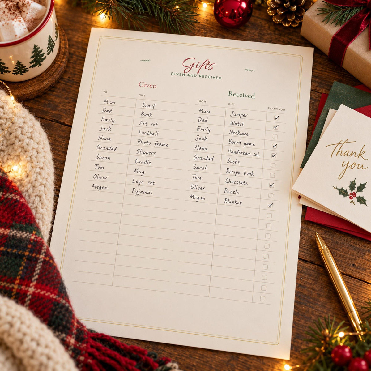 Family Christmas Memory Journal Printable, Christmas Keepsake, Christmas Memory Book, Gift List, Kids Christmas Page, Yearly Tradition
