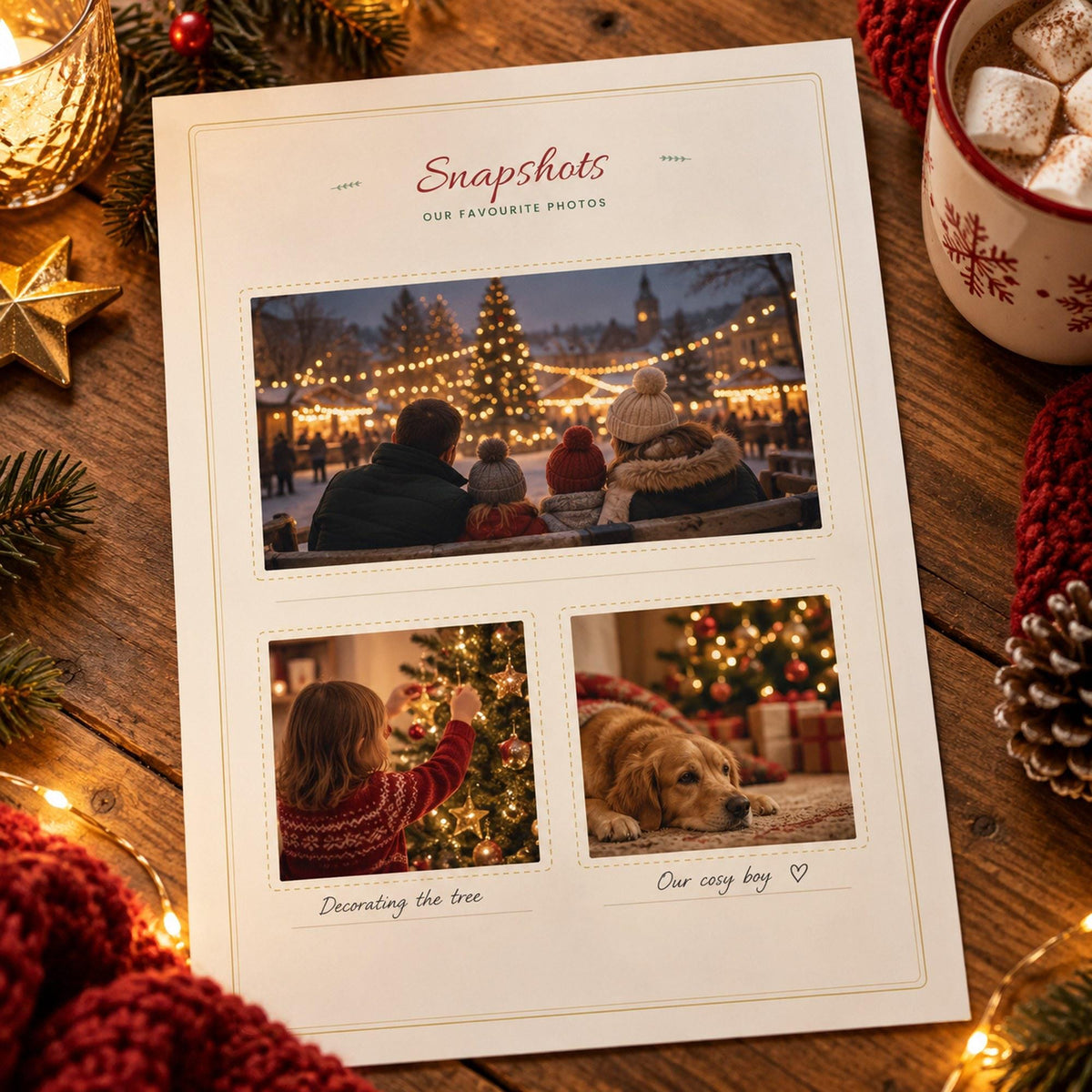 Family Christmas Memory Journal Printable, Christmas Keepsake, Christmas Memory Book, Gift List, Kids Christmas Page, Yearly Tradition