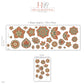 Lotus Mandala Wall Stickers, Terracotta Sage Boho Decor, Floral Medallion Wall Decals, Bedroom Yoga Room Peel and Stick Wall Art