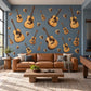 Guitar Wall Stickers, Acoustic Guitar Music Room Decor, Ukulele Wall Decals, Teen Boys Girls Bedroom Wood Tone Peel and Stick Wall Art
