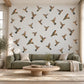 Hummingbird Wall Stickers, Vintage Bird Decor, Botanical Hummingbird Wall Decals, Living Room Girls Bedroom Peel and Stick Wall Art