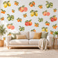 Citrus Wall Stickers, Lemon Orange Kitchen Decor, Watercolour Fruit Wall Decals, Mediterranean Dining Room Peel and Stick Wall Art