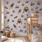 Space Wall Stickers, Rocket Ship Boys Room Decor, Outer Space Wall Decals, Kids Bedroom Navy Mustard Planet Peel and Stick Wall Art