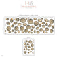 Seashell Wall Stickers, Navy Gold Shell Decor, Vintage Scallop Shell Wall Decals, Coastal Nautical Bathroom Kids Peel and Stick Wall Art
