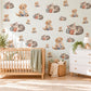 Puppy Wall Stickers, Puppy and Kitten Nursery Decor, Cute Dog Cat Wall Decals, Neutral Kids Room Playroom Peel and Stick Wall Art