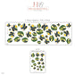 Firefly Wall Stickers, Cute Bug Nursery Decor, Fireflies and Caterpillars Wall Decals, Navy Yellow Green Kids Room Peel and Stick Wall Art