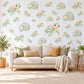 Sea Turtle Wall Stickers, Rainbow Turtle Nursery Decor, Cute Ocean Turtle Wall Decals, Pastel Mint Kids Room Peel and Stick Wall Art