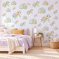 Sea Turtle Wall Stickers, Rainbow Turtle Nursery Decor, Cute Ocean Turtle Wall Decals, Pastel Mint Kids Room Peel and Stick Wall Art