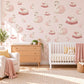 Swan Wall Stickers, Ballet Swan Nursery Decor, Swan Princess Wall Decals, Blush Pink Cream Girls Room Peel and Stick Wall Art