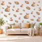 Numbat Wall Stickers, Australian Animal Nursery Decor, Cute Striped Numbat Wall Decals, Rust Green Neutral Kids Room Peel and Stick Art