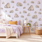 Walrus Wall Stickers, Baby Walrus Nursery Decor, Sleepy Arctic Walrus Wall Decals, Taupe Sage Neutral Kids Room Peel and Stick Wall Art