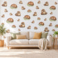 Platypus Wall Stickers, Baby Platypus Nursery Decor, Australian Animal Wall Decals, Brown Sage Kids Room Peel and Stick Wall Art