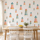 Lighthouse Wall Stickers, Nautical Nursery Decor, Seaside Lighthouse Wall Decals, Coral Teal Cream Kids Room Peel and Stick Wall Art