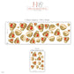 Tortoise Wall Stickers, Baby Tortoise Nursery Decor, Strawberry Wall Decals, Olive Red Cream Kids Room Animal Peel and Stick Wall Art