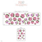 Petunia Wall Stickers, Pink Lavender Flower Nursery Decor, Floral Wall Decals, Sage Cottage Girls Room Peel and Stick Wall Art