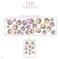 Crocus Wall Stickers, Spring Flower Nursery Decor, Mauve Floral Wall Decals, Saffron Sage Cottage Girls Room Peel and Stick Wall Art