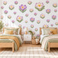 Crocus Wall Stickers, Spring Flower Nursery Decor, Mauve Floral Wall Decals, Saffron Sage Cottage Girls Room Peel and Stick Wall Art